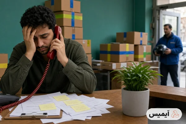 مشکلات ارسال دستی سفارش‌ها